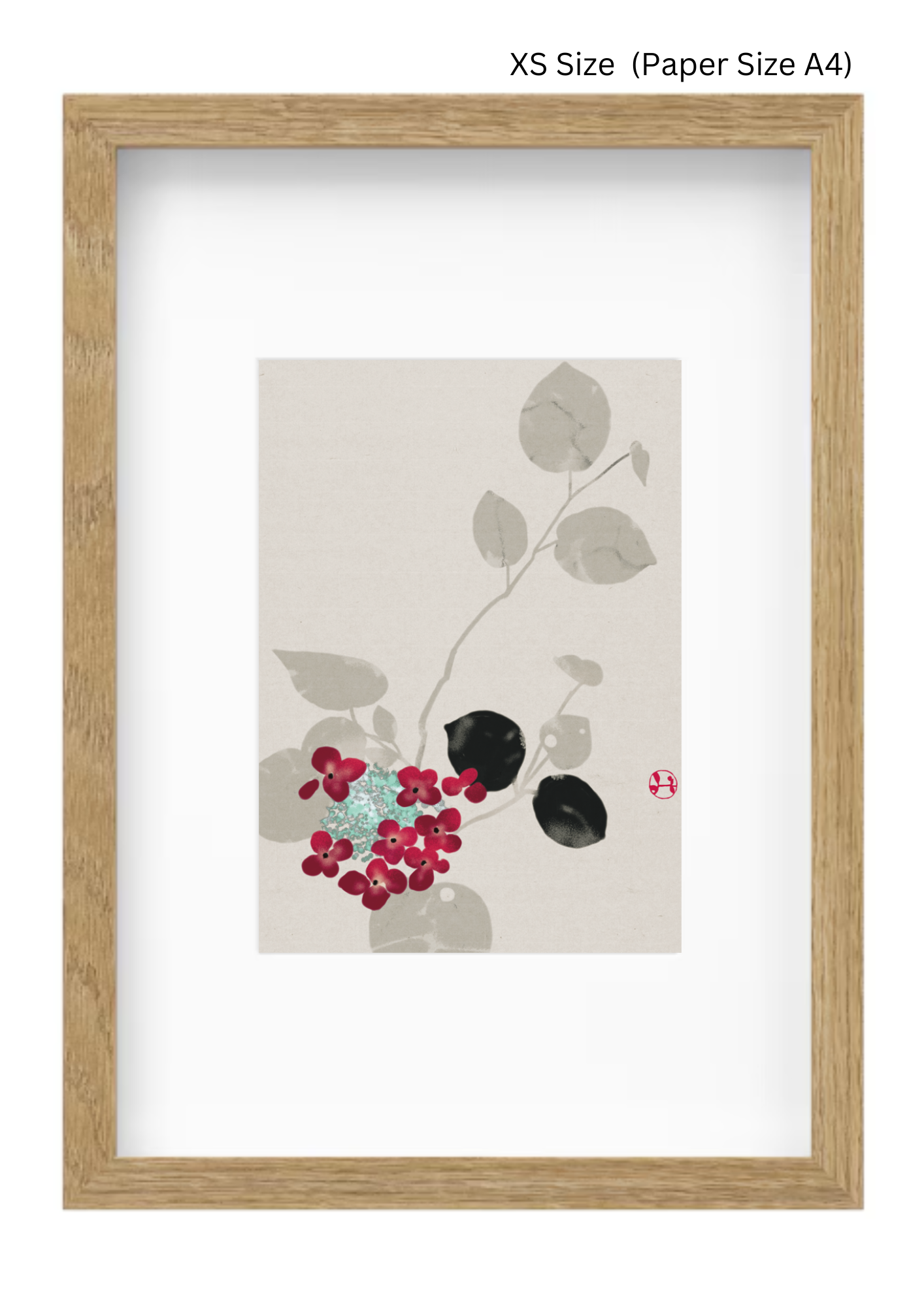 -Papierdruck neu- Arrangements of plum blossoms