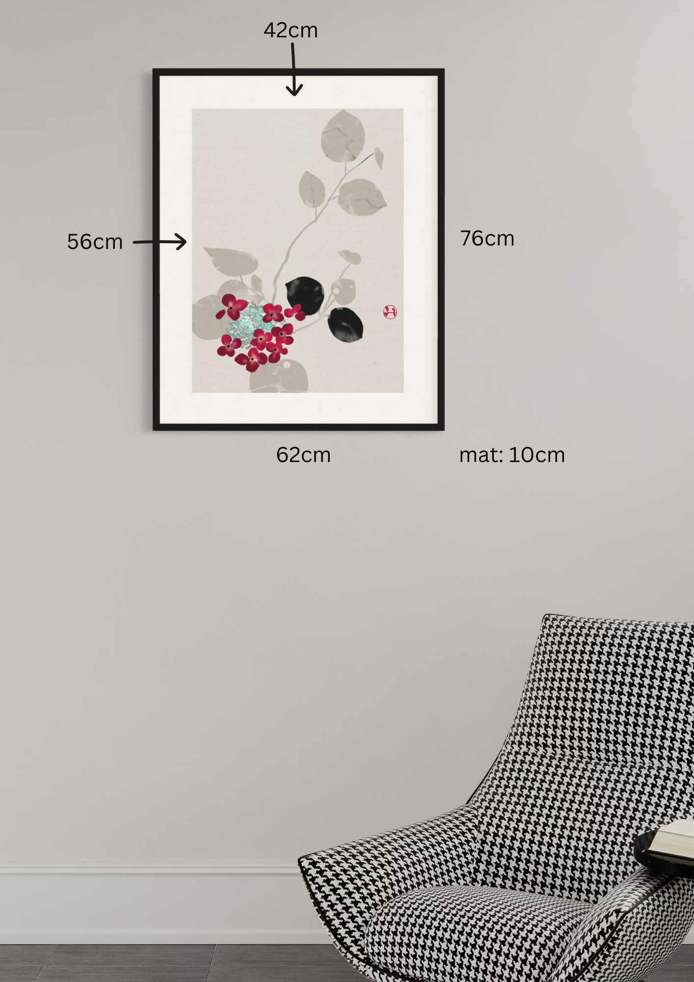 -Papierdruck neu- Arrangements of plum blossoms