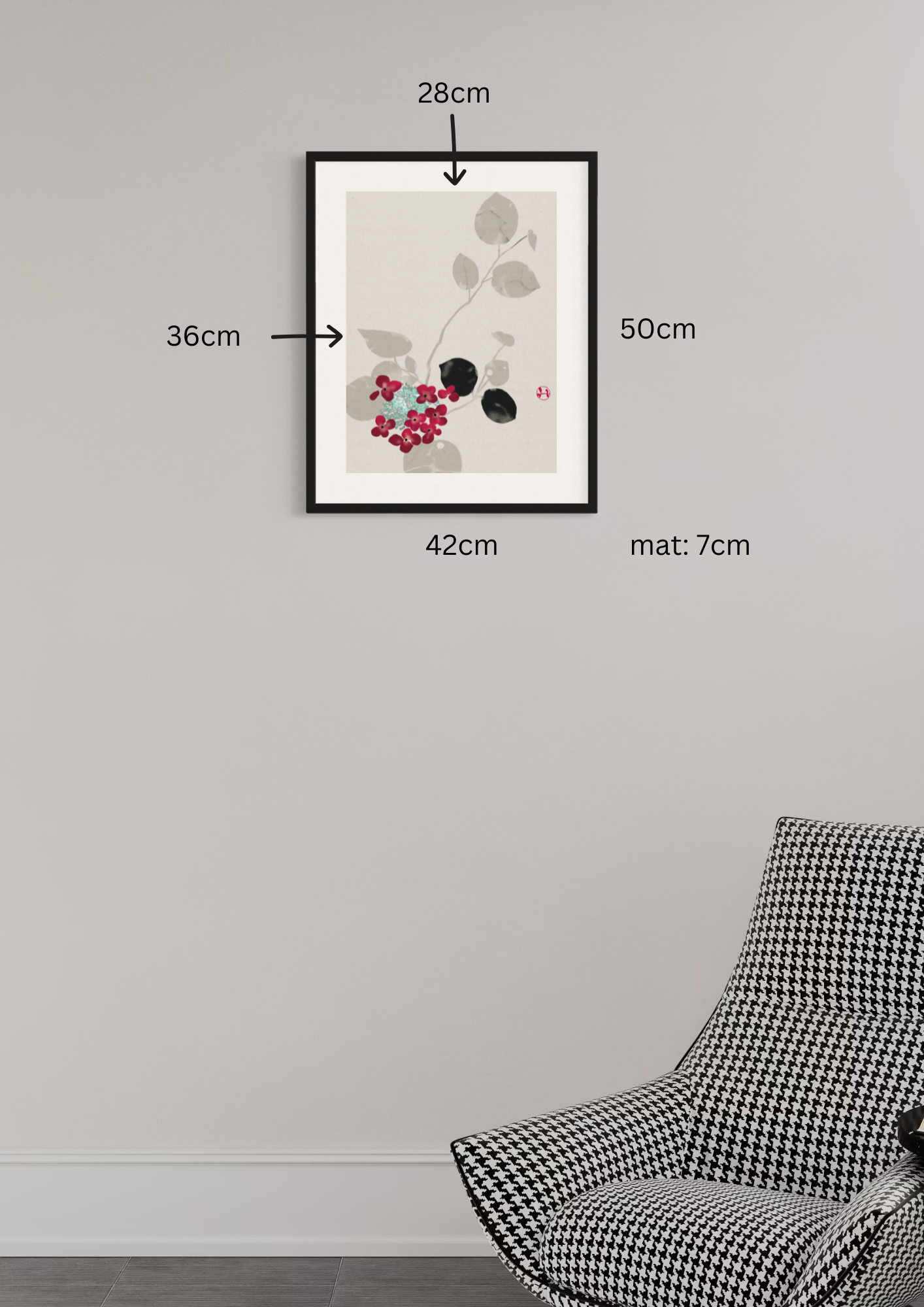 -Papierdruck neu- Arrangements of plum blossoms