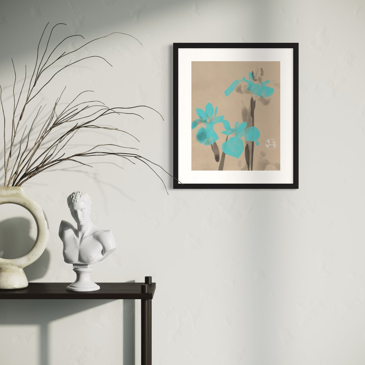 Paper Print Blue Irises image 2