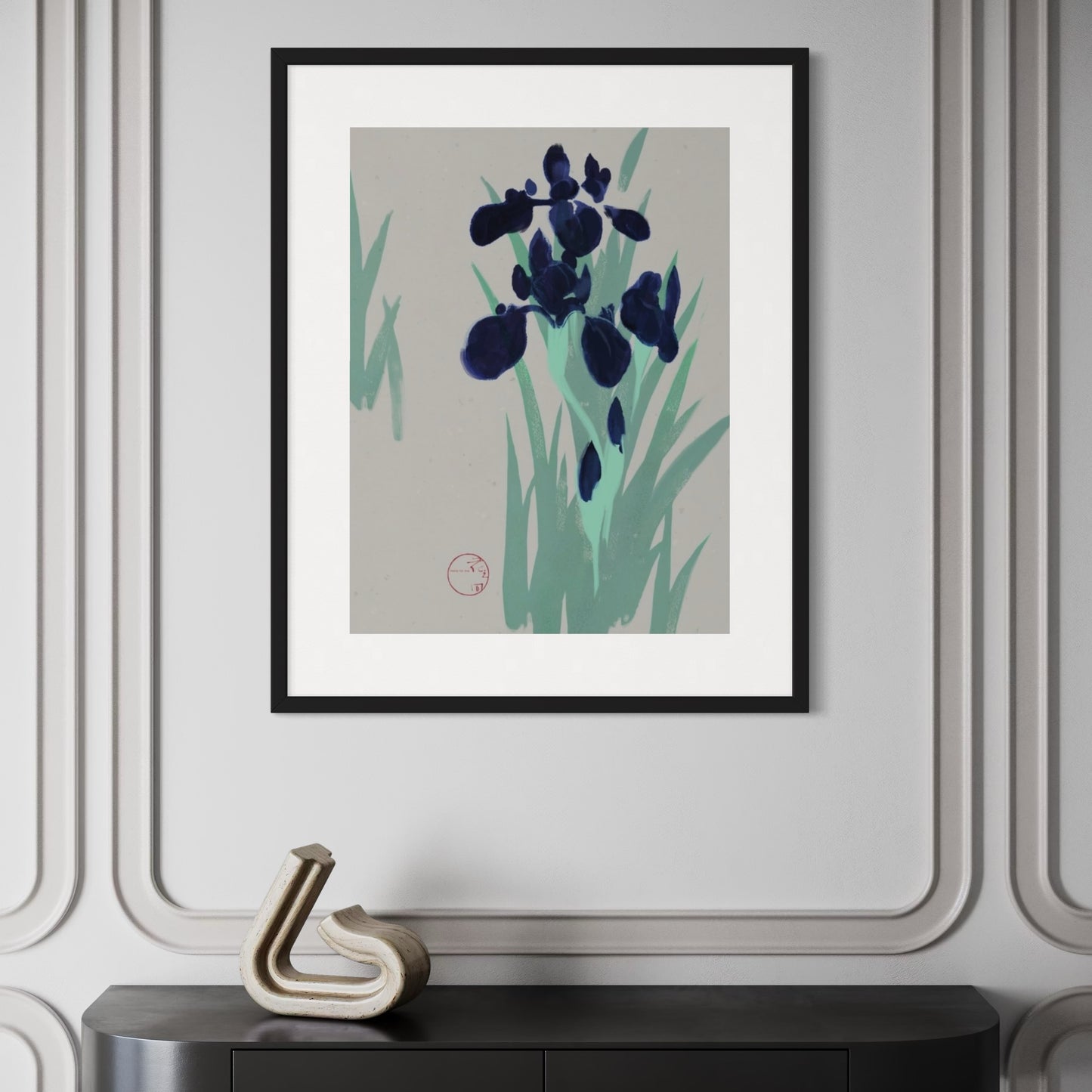 Paper Print Irises, beginning of Summer, image 2