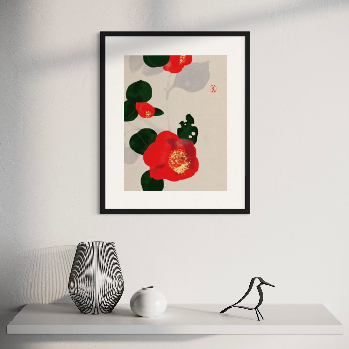 Paper Print  Red Camellia, image 2