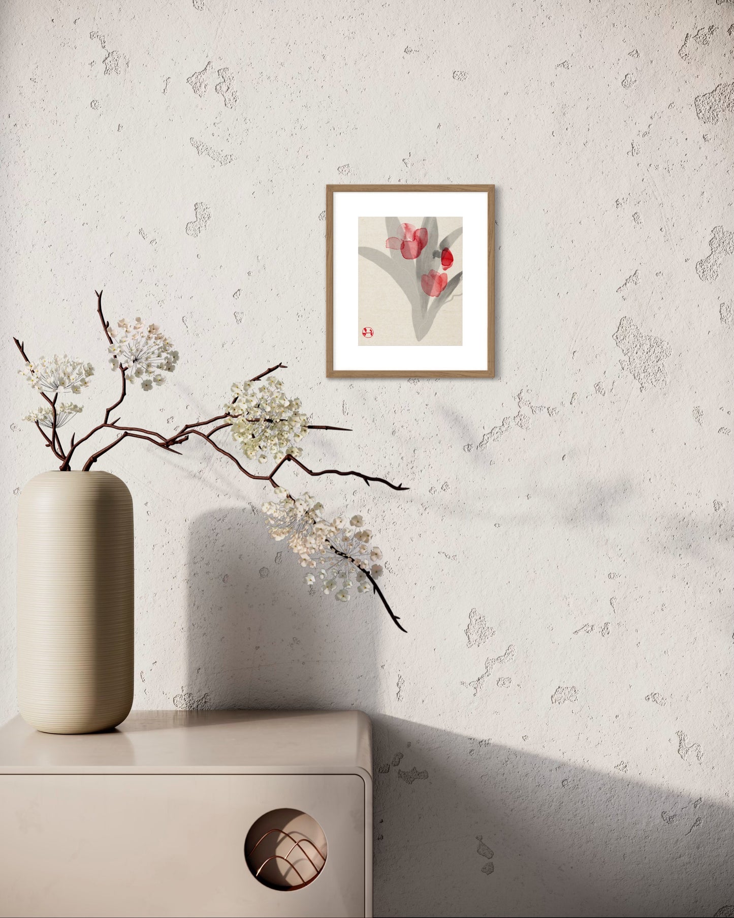 Image Pic Paper Print Red Tulip 2