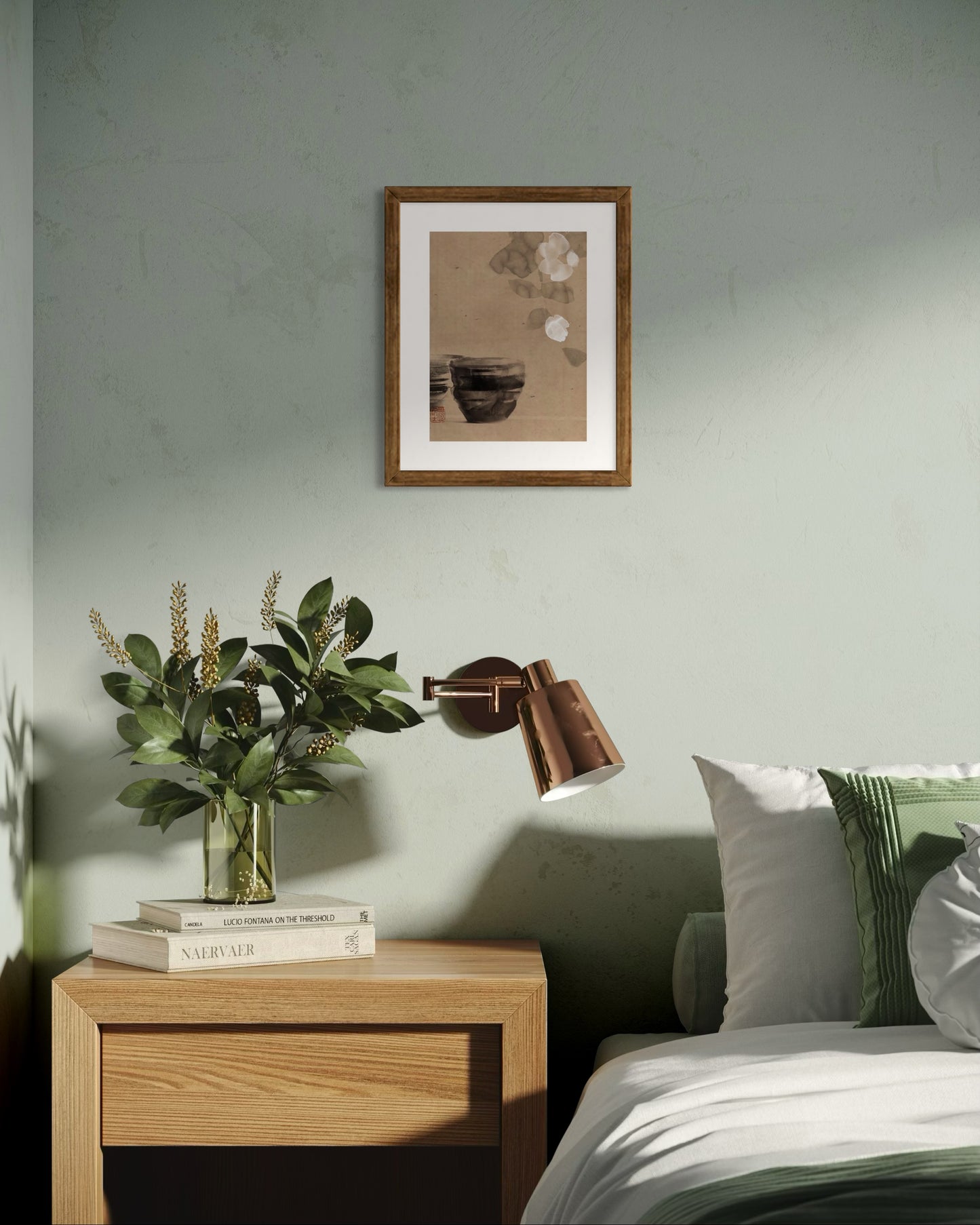 White camellia & bowl paper image 2