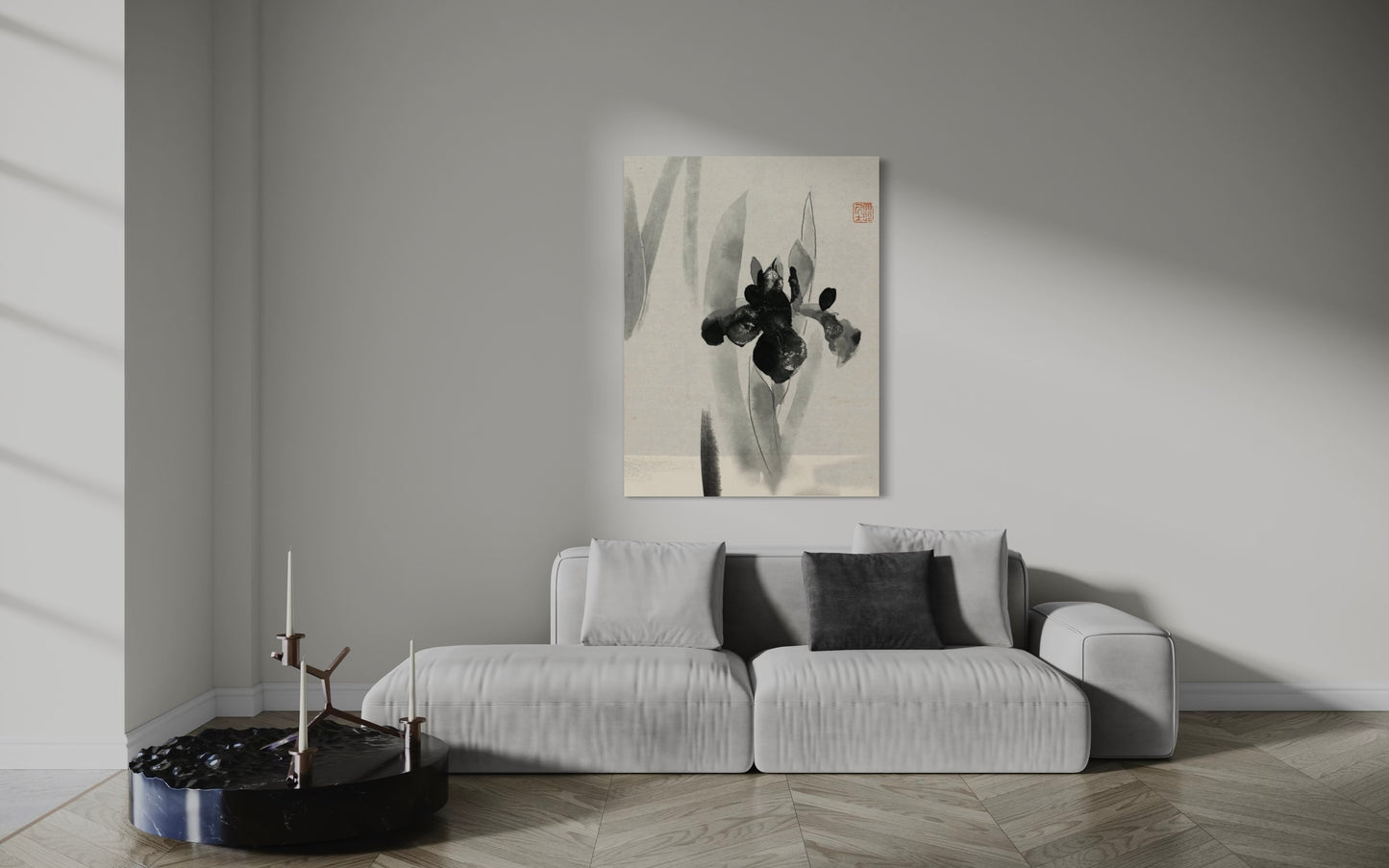 Canvas Print Black Iris image 3