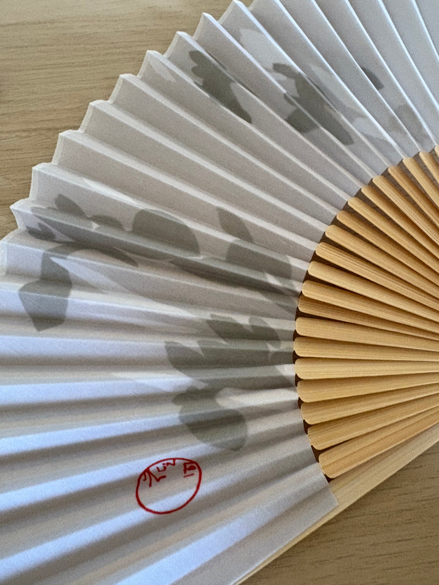 - Japanese Folding Fan in Paulownia Gift Box – Blue Iris
