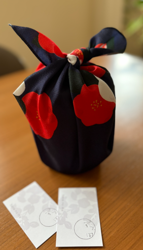 Furoshiki – Motif de camélia